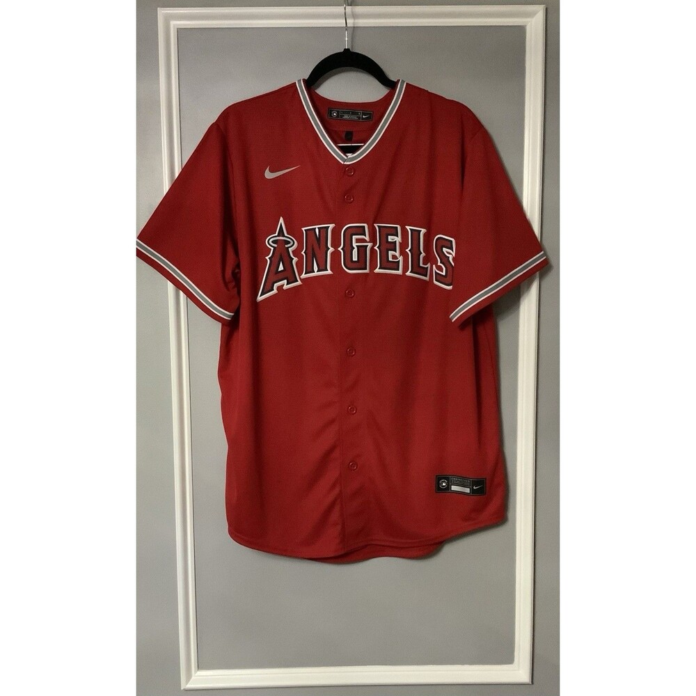 MLB Los Angeles Angels David Fletcher Red Jersey / NWT Nike Men's Large